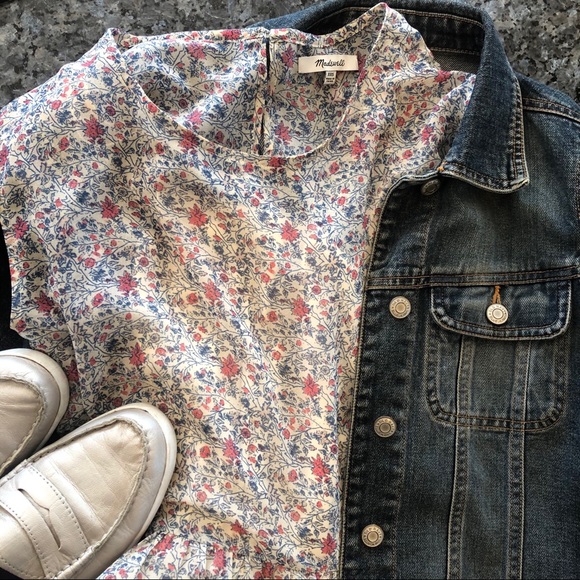 HP🎉MADEWELL Sharon Floral Tie Back Mini Dress - Picture 4 of 14